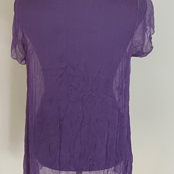 HAND EMBROIDERED silk blouse - Picture 4 of 4